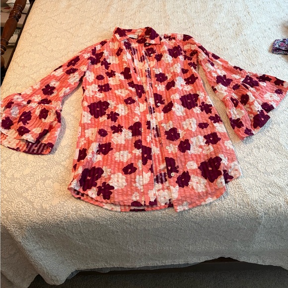 New Without Tags Tanya Taylor 1 Piece Bathing Suit and Matching Cover Up Small - Picture 4 of 7